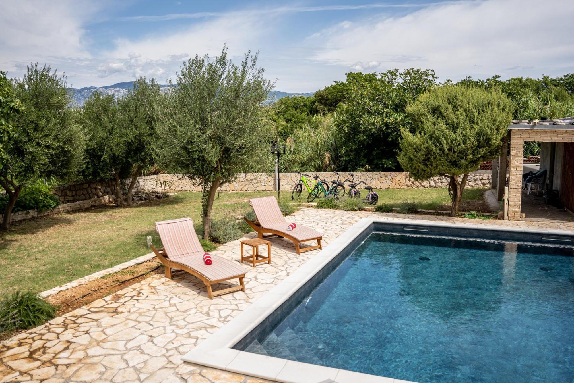 Villa Pag Dubrava Relax With Pool Bosana Екстер'єр фото