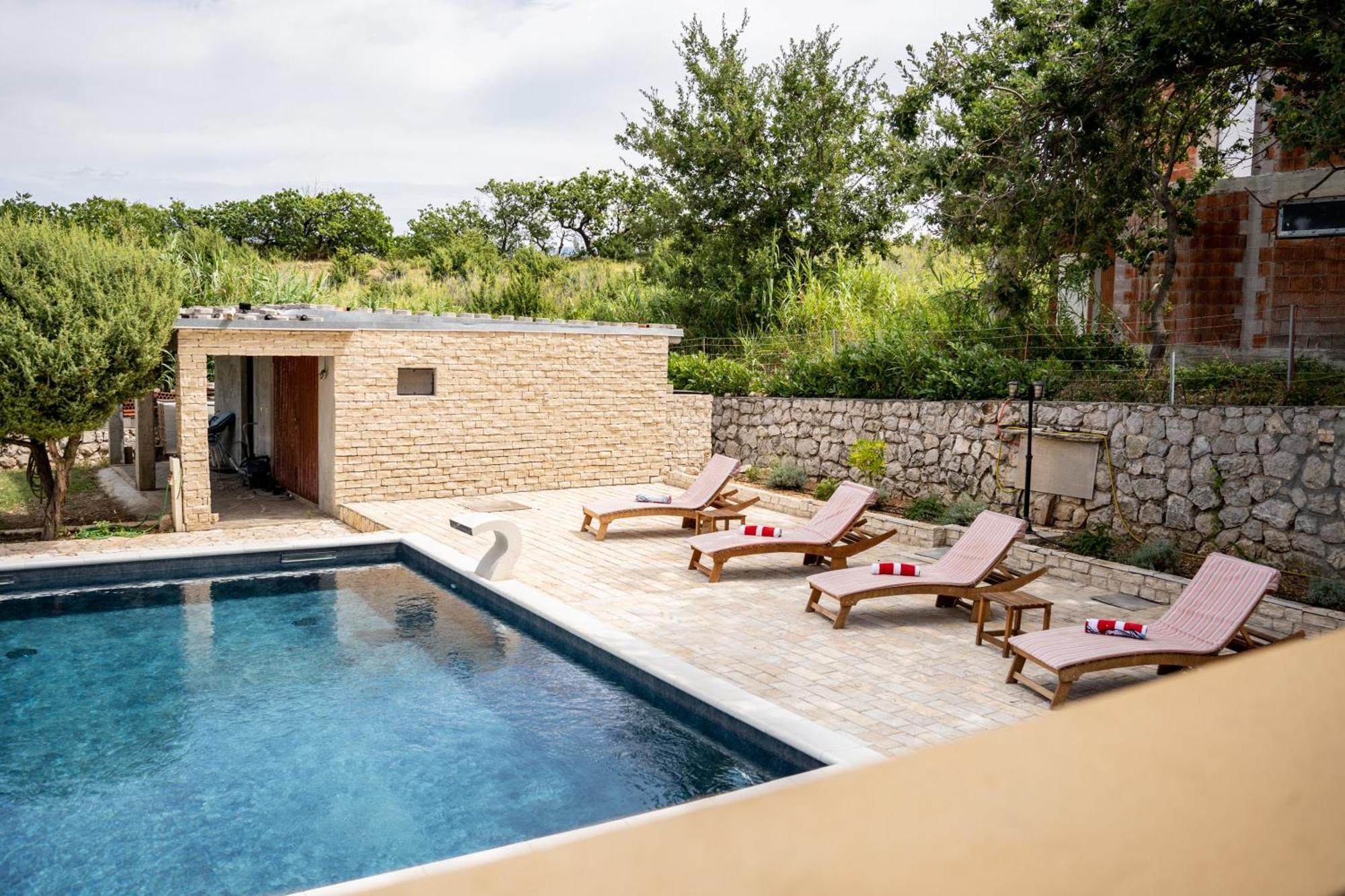Villa Pag Dubrava Relax With Pool Bosana Екстер'єр фото