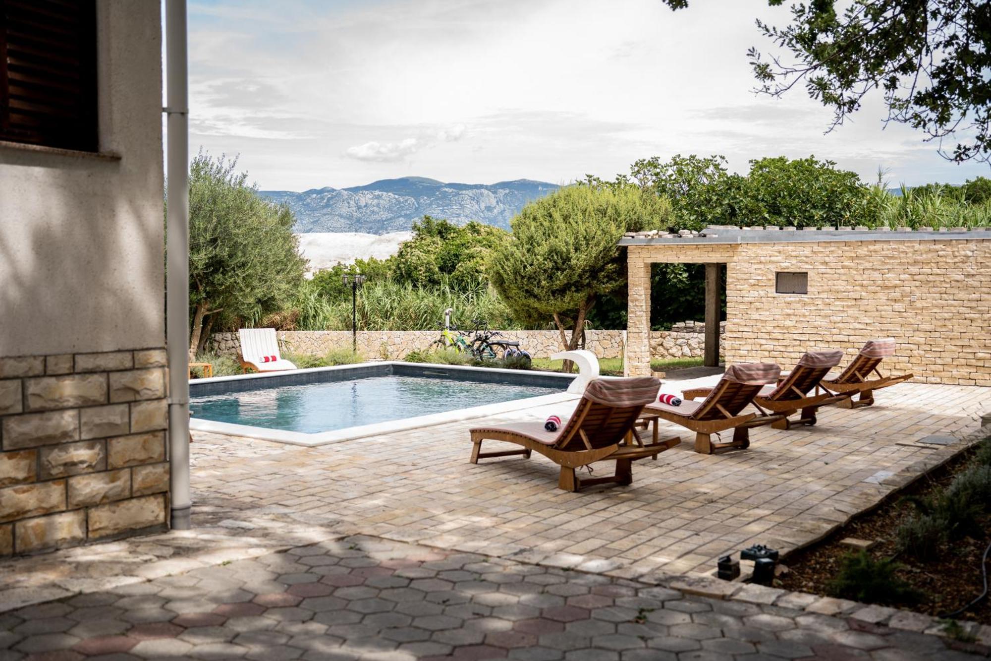 Villa Pag Dubrava Relax With Pool Bosana Екстер'єр фото