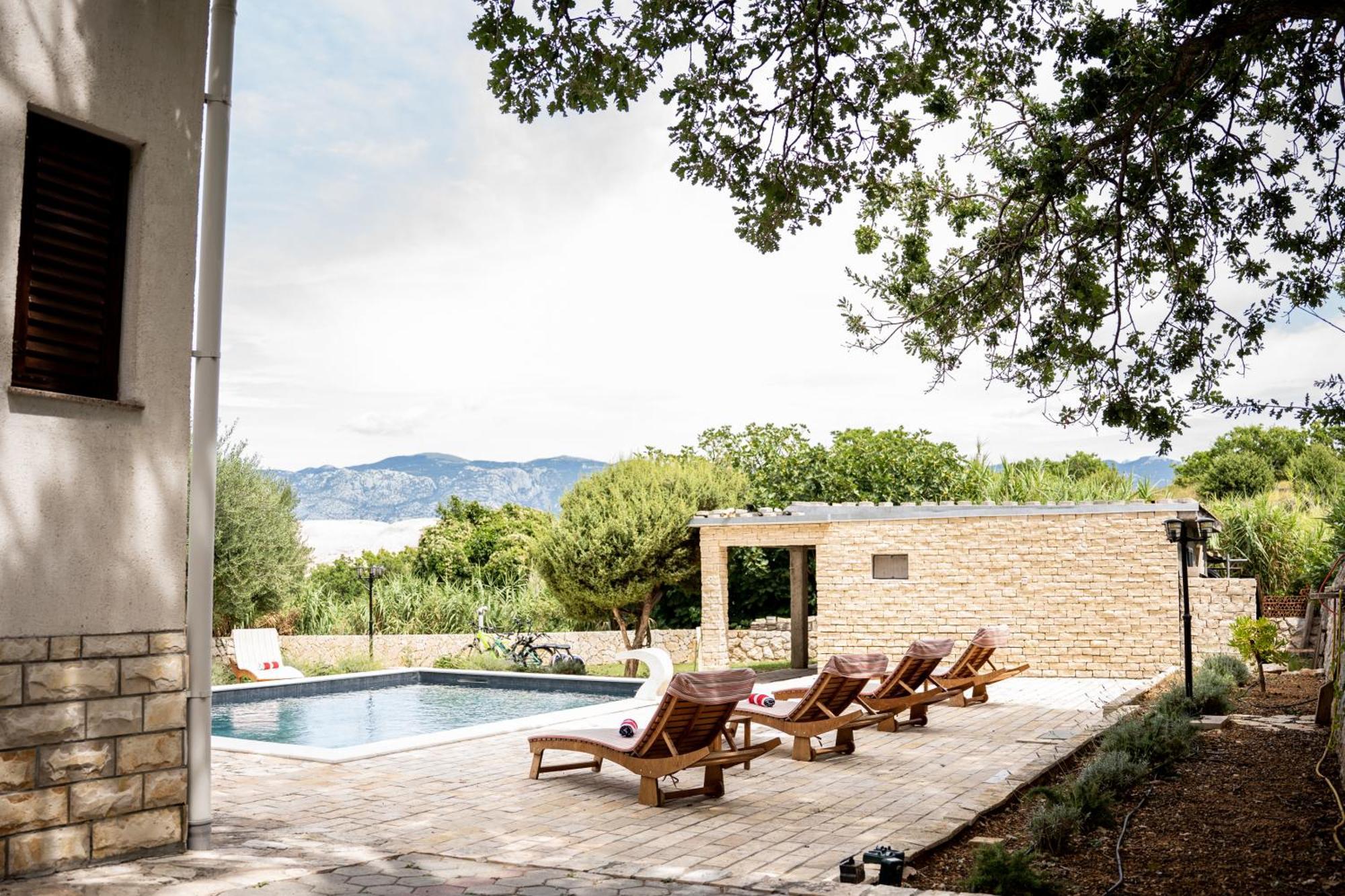 Villa Pag Dubrava Relax With Pool Bosana Екстер'єр фото