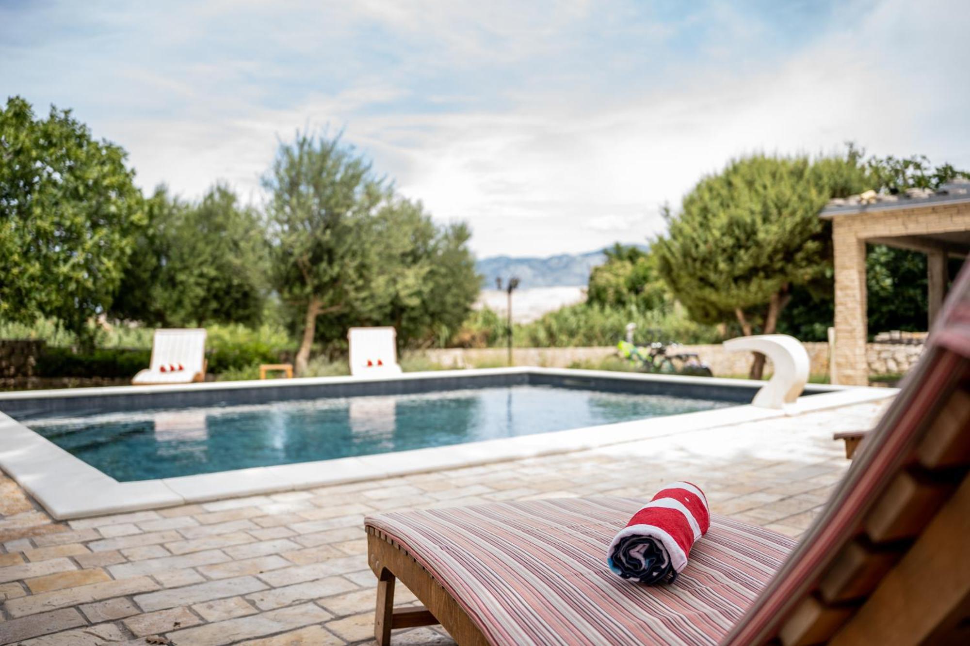 Villa Pag Dubrava Relax With Pool Bosana Екстер'єр фото